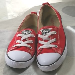 red ballet converse